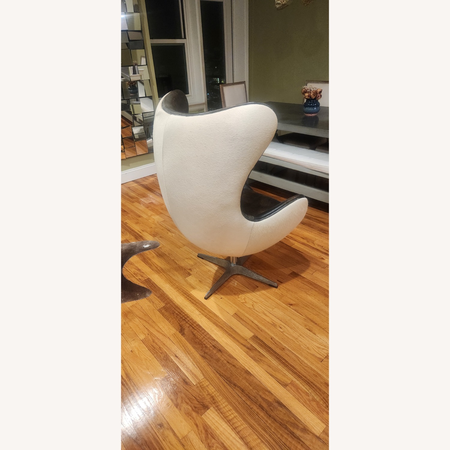 Restoration Hardware Copenhagen Dark Brown Leather Armchair - image-2