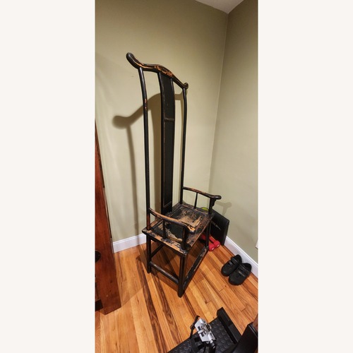 Used Arhaus Pink Wood Accent Chairs for sale on AptDeco