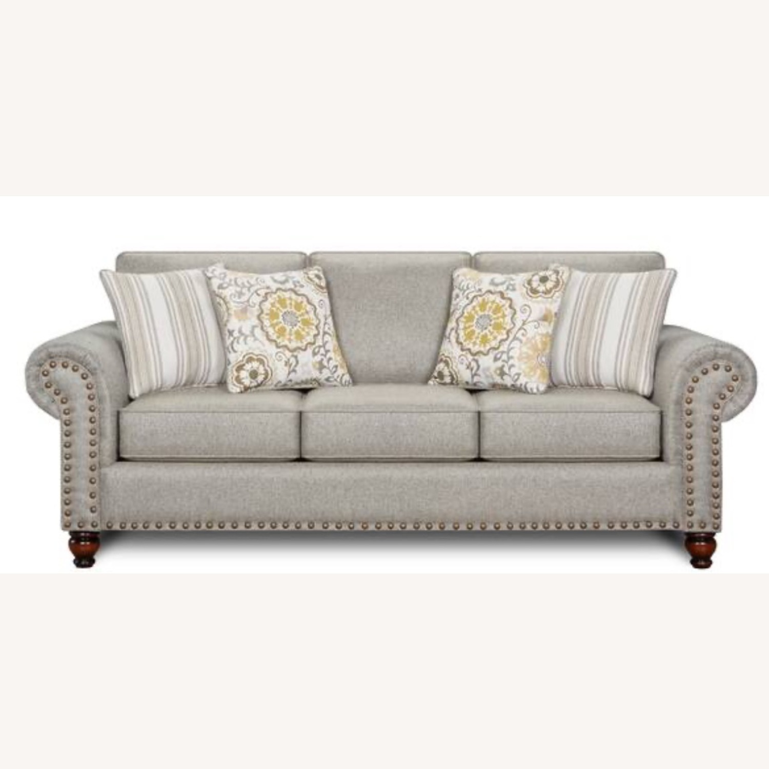 Ashley Furniture Galeon Brown 3-seater Sofa - image-1