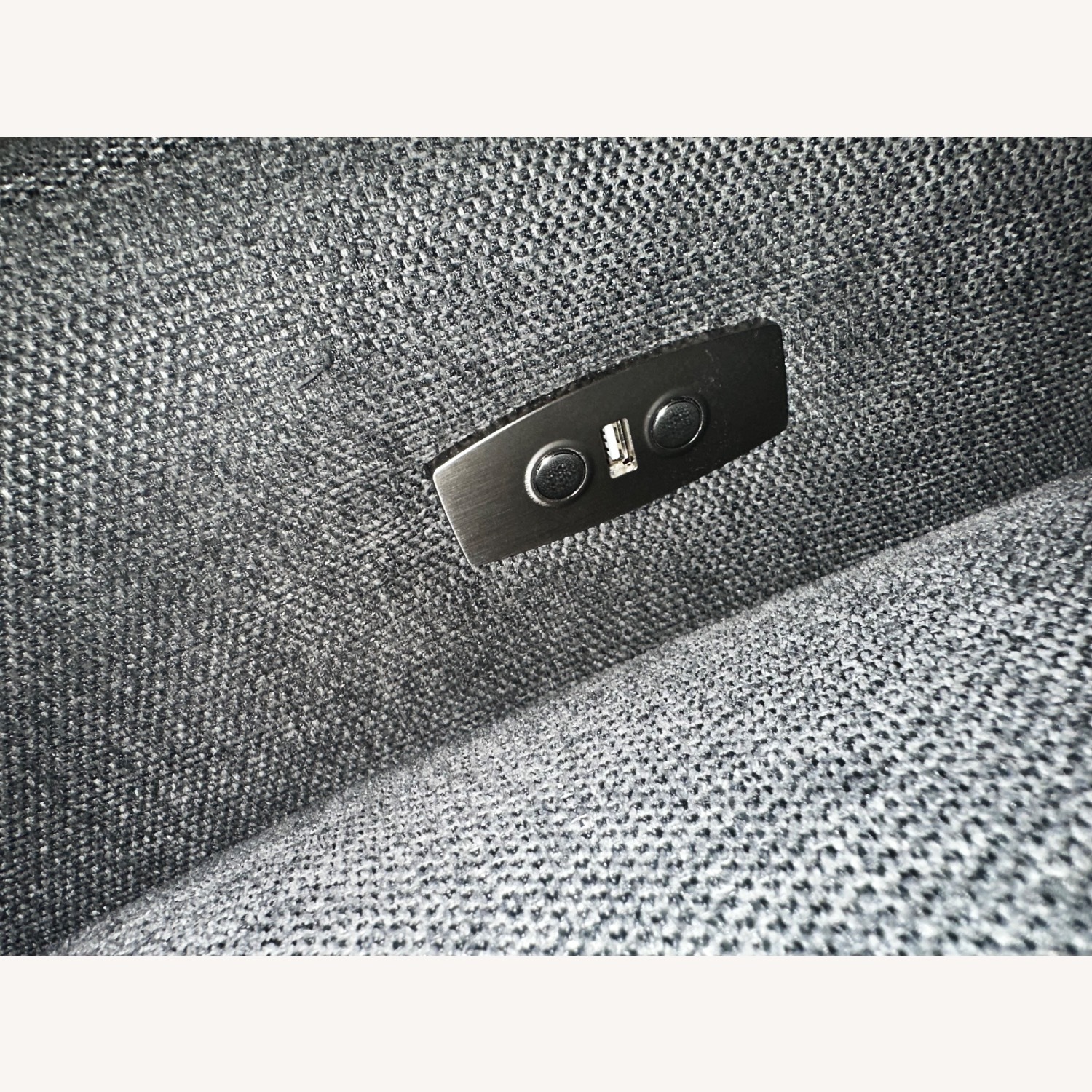 Dark Gray Fabric 3+ Seater Sofa - image-3