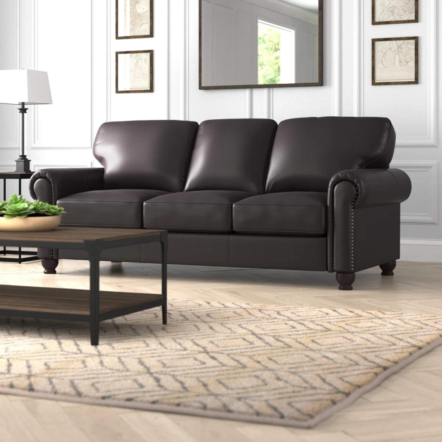 Genuine Leather Sofa - image-5