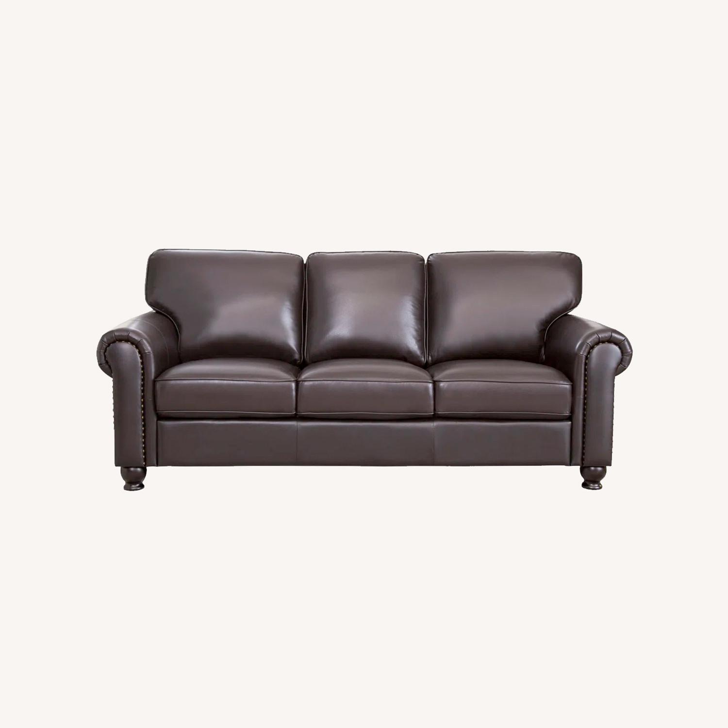 Genuine Leather Sofa - image-0