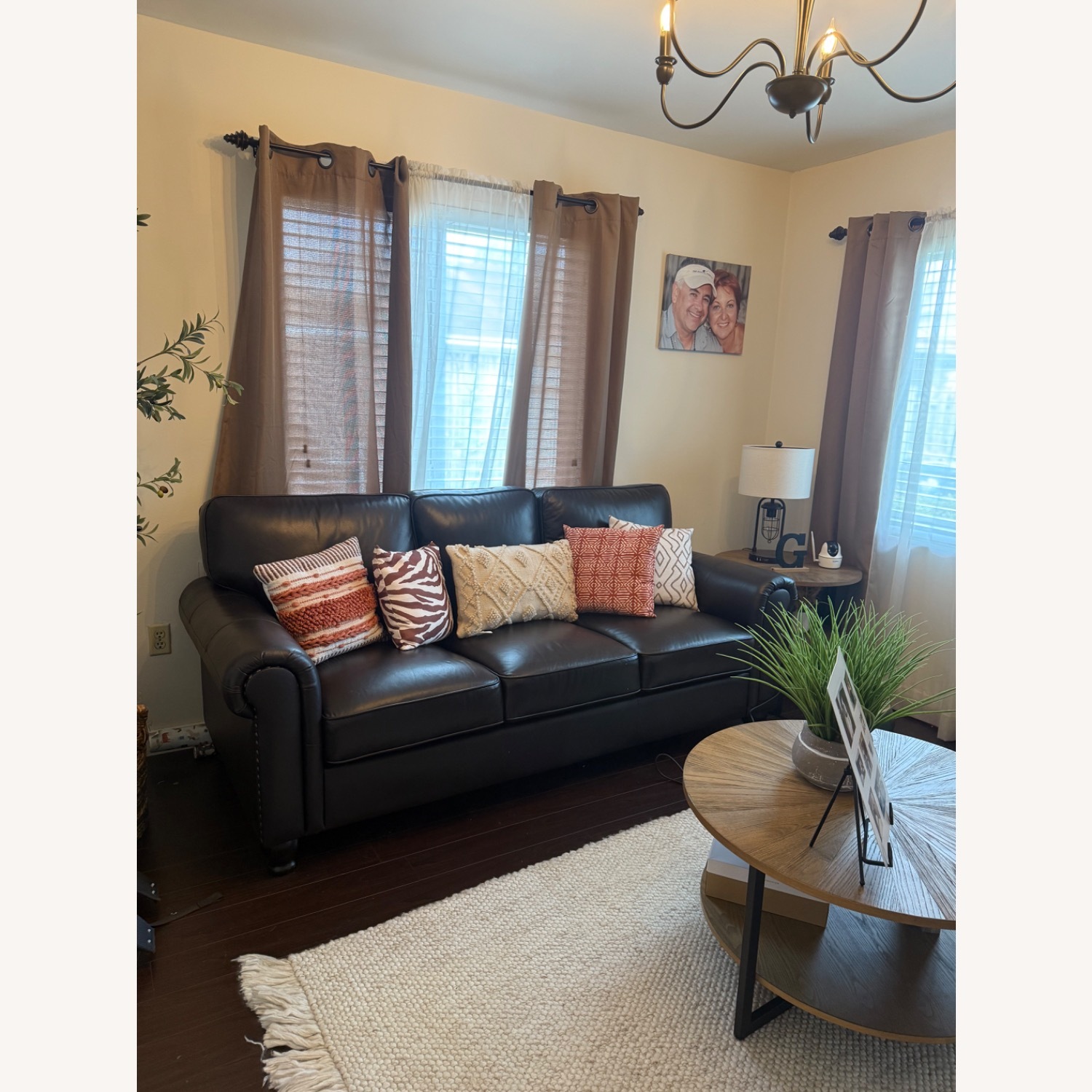 Genuine Leather Sofa - image-2