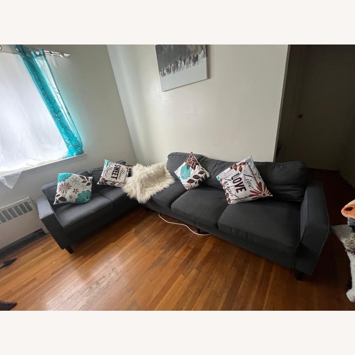 3 Pieces Living Room Set Including Ottoman Storage - image-3