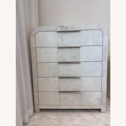 Used Restoration Hardware Lucien Parchment Tall Desser for sale on AptDeco