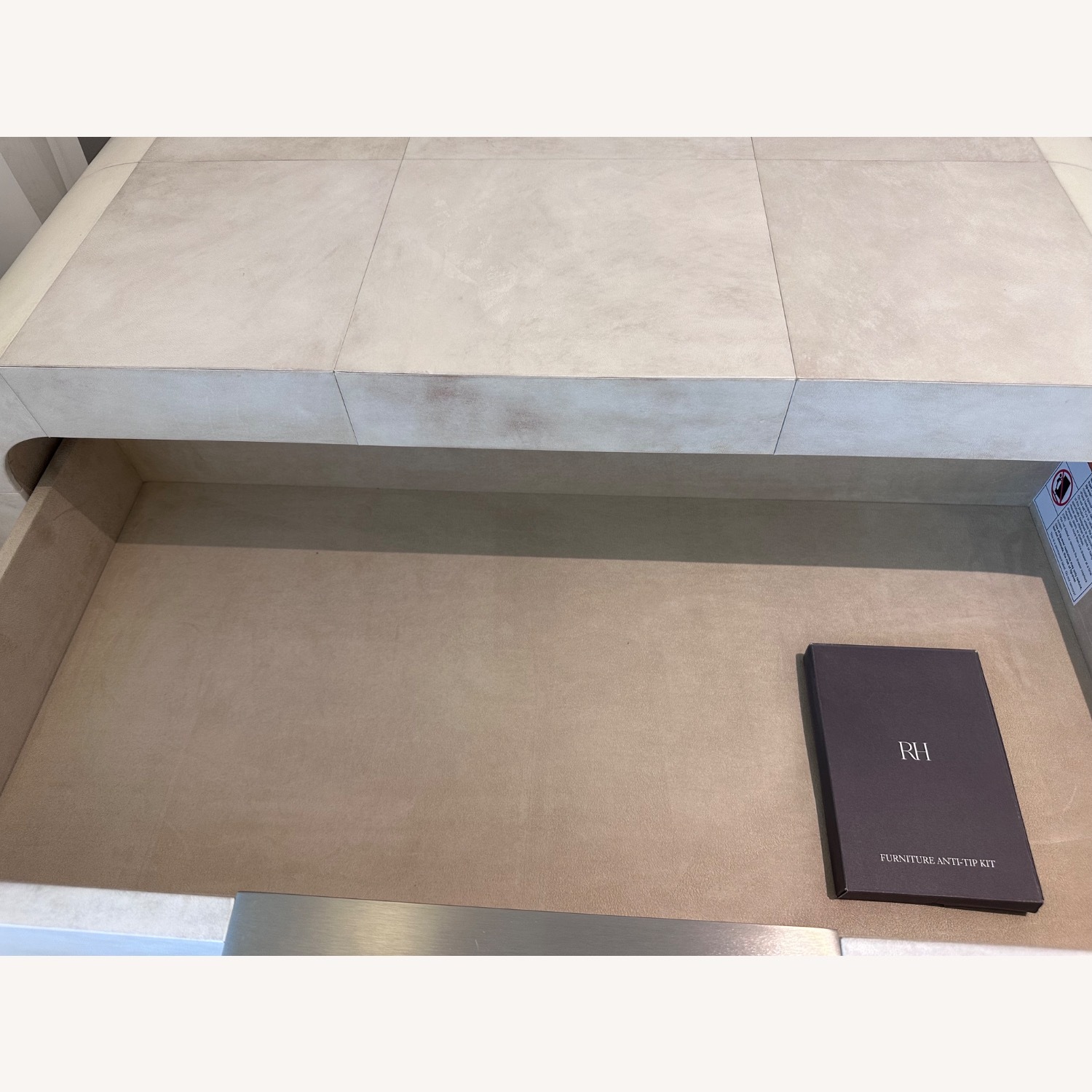 Restoration Hardware Lucien Parchment Tall Desser - image-2