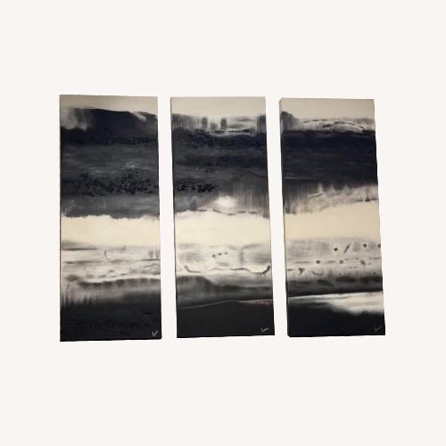 Used CB2 Ikigai' Acrylic Wall Art Set of 3 for sale on AptDeco
