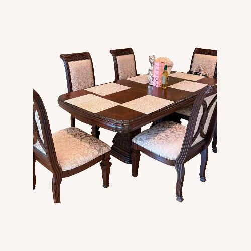 Used Elegant 6-Piece Dining Table Set  for sale on AptDeco