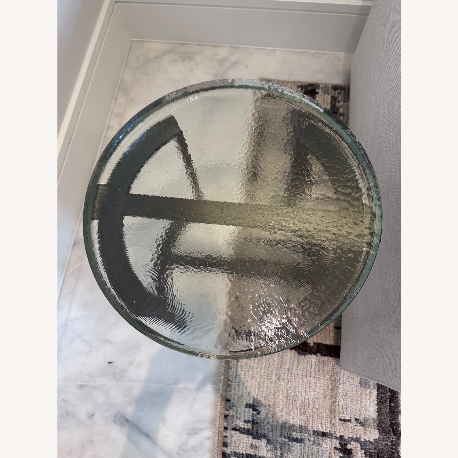 Restoration Hardware Ice Round Side Table - image-3