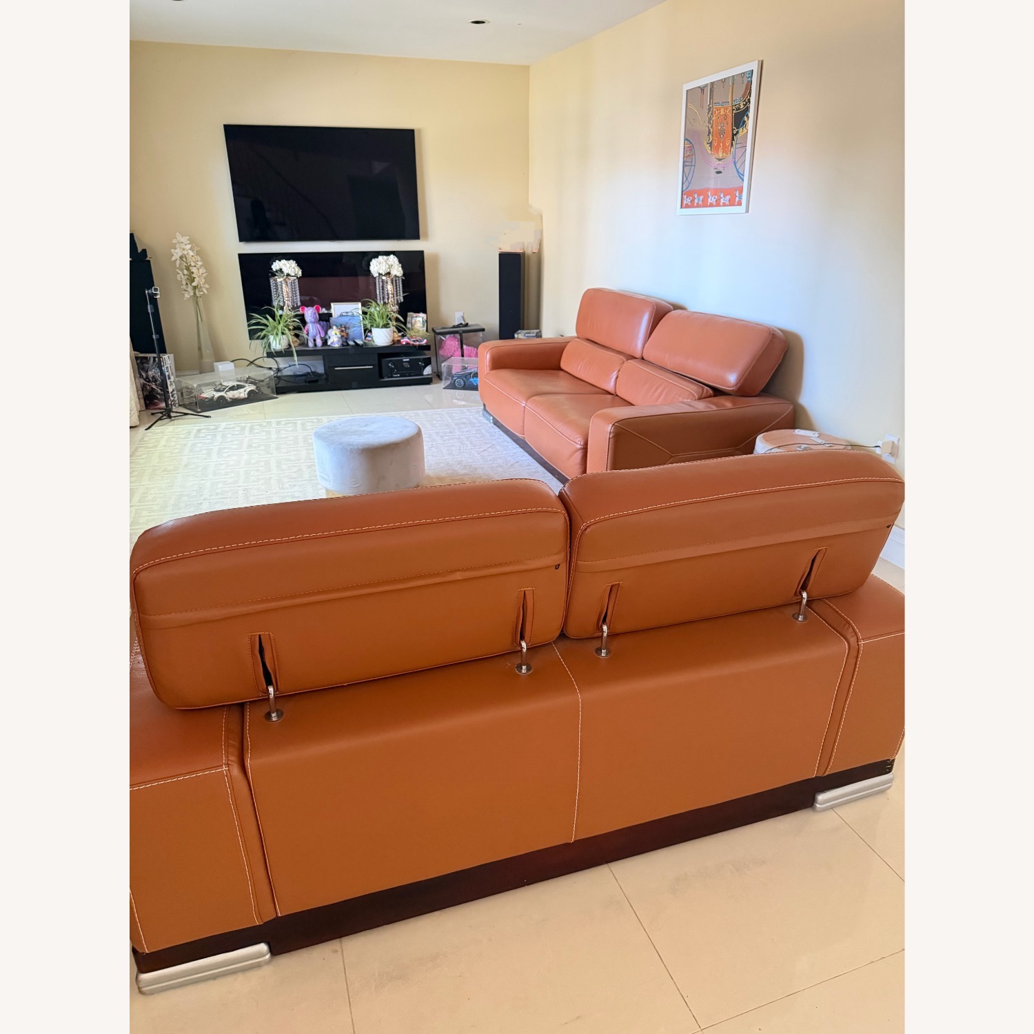 Italian Leather Sofa - image-3