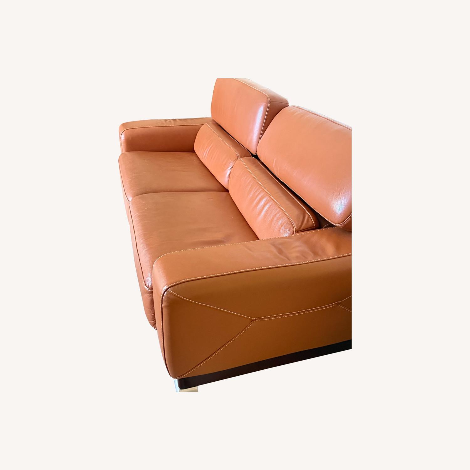 Orange Loveseat - image-0