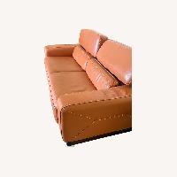 Orange Loveseat