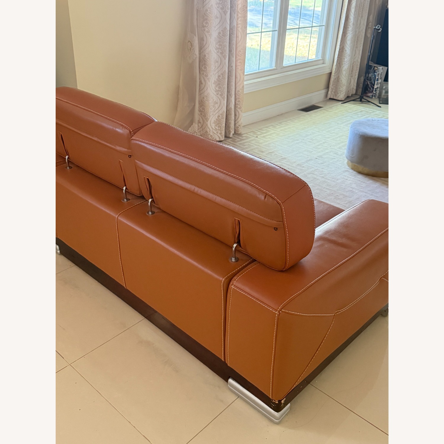 Orange Loveseat - image-1