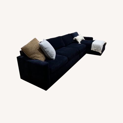 Used Bloomingdales Modular Navy 4 Piece Sectional for sale on AptDeco