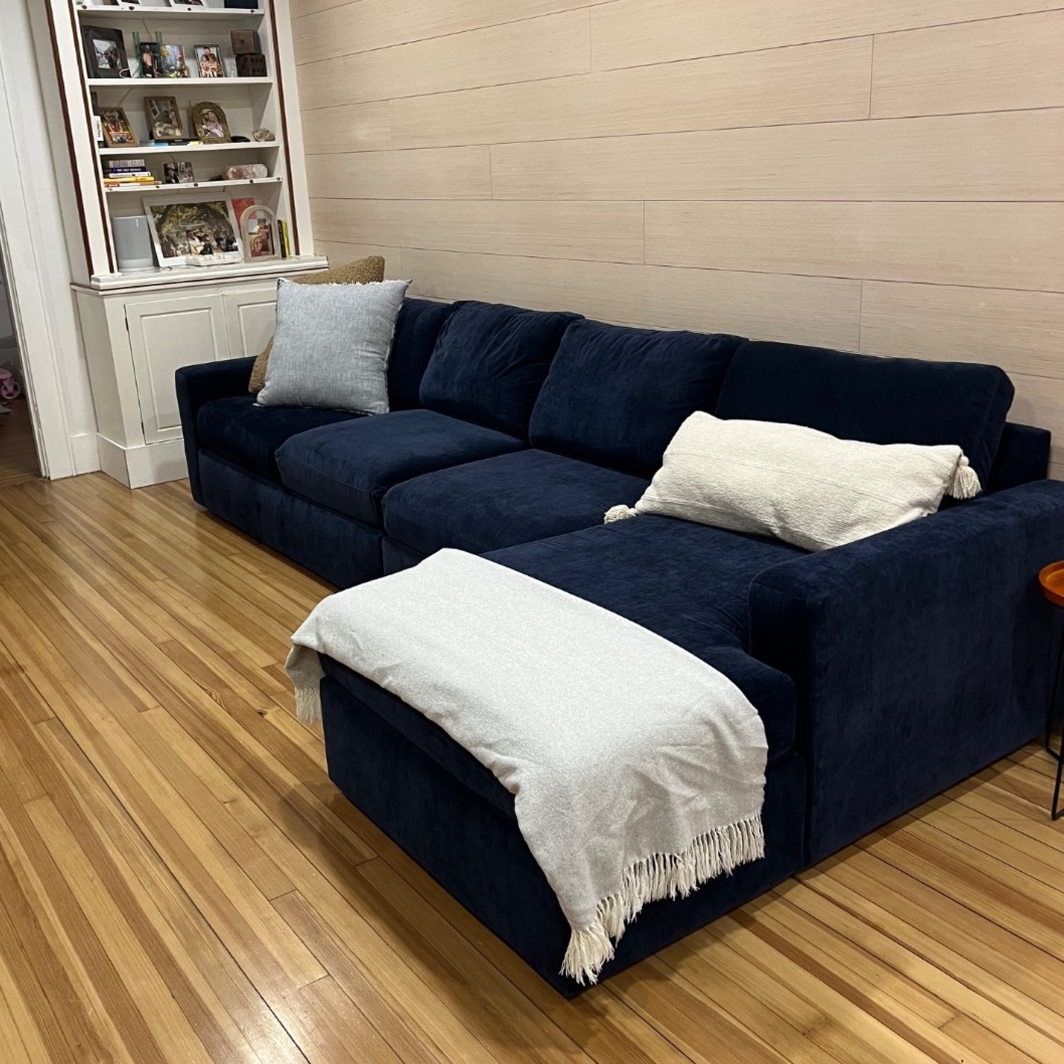 Bloomingdales Modular Navy 4 Piece Sectional - image-3