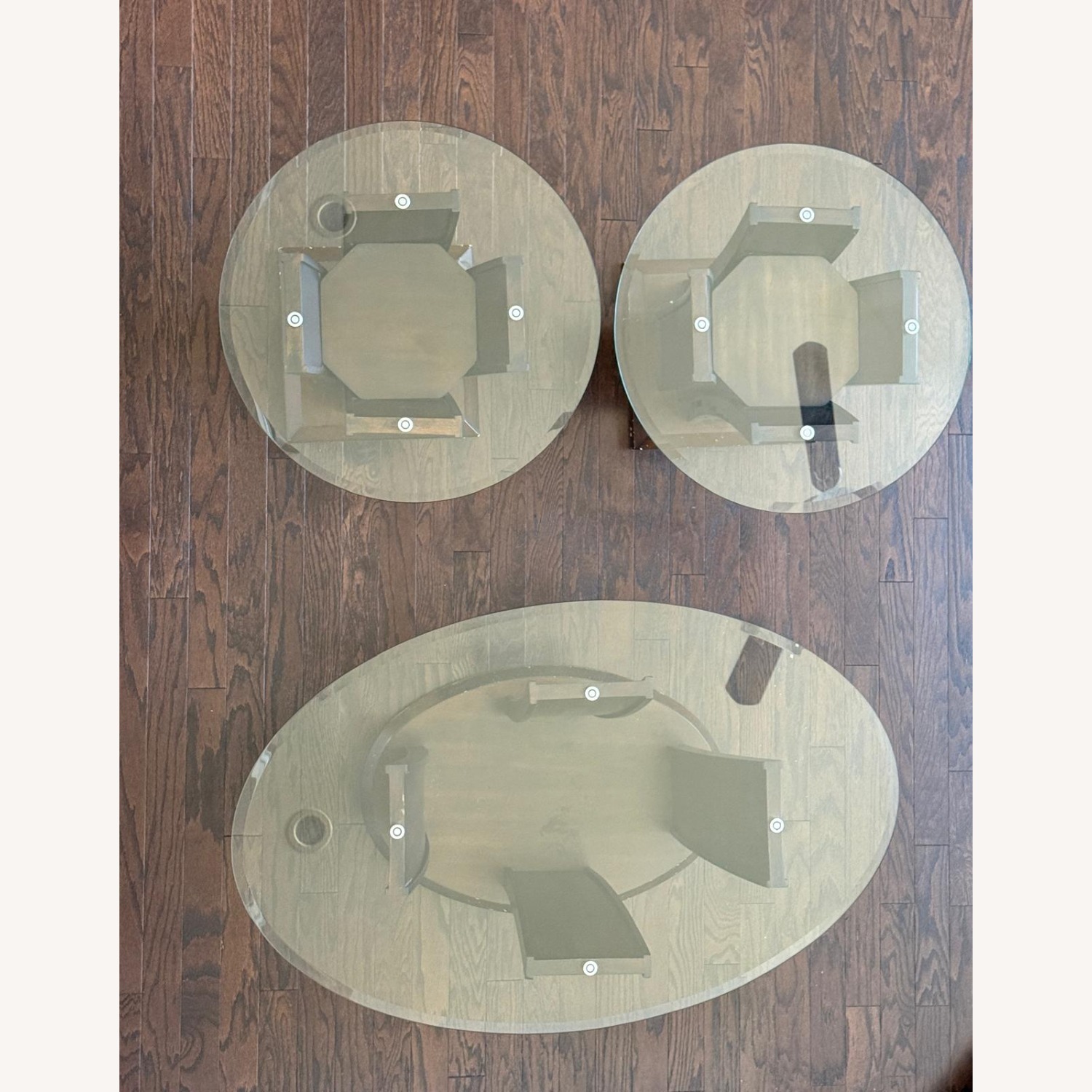 1 Glass Top Coffee Table and 2 Side Tables - image-3