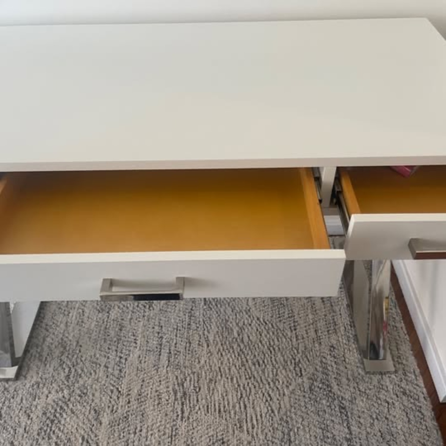 Pottery Barn Ava 47.5" Writing Desk with Drawers - image-3