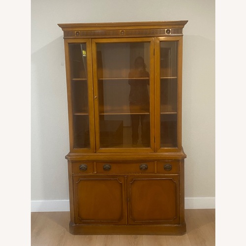 Used Vintage/Antique Finds Wood Armoire for sale on AptDeco