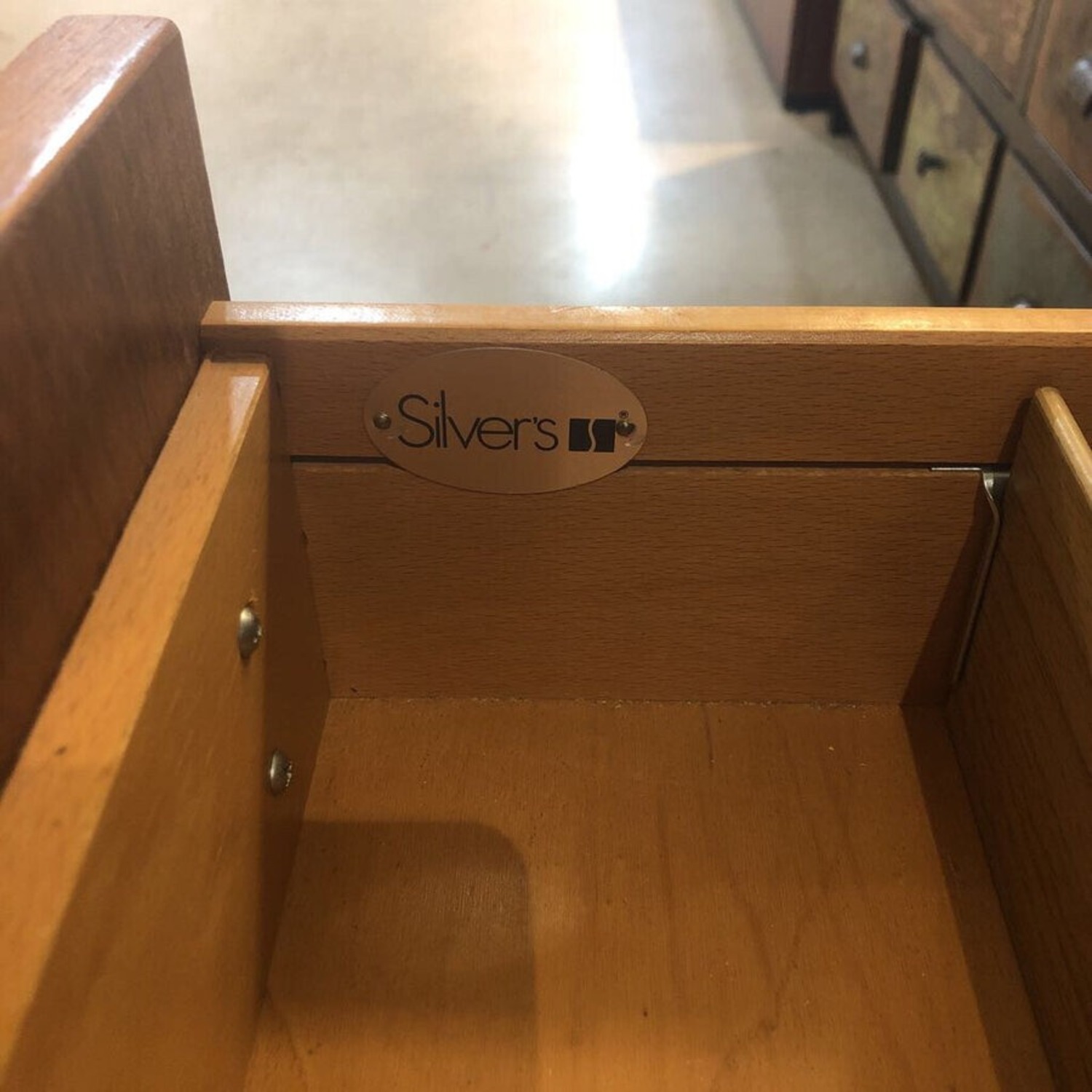 Vintage Danish Teak Lockable W File Drawers Desk - image-5