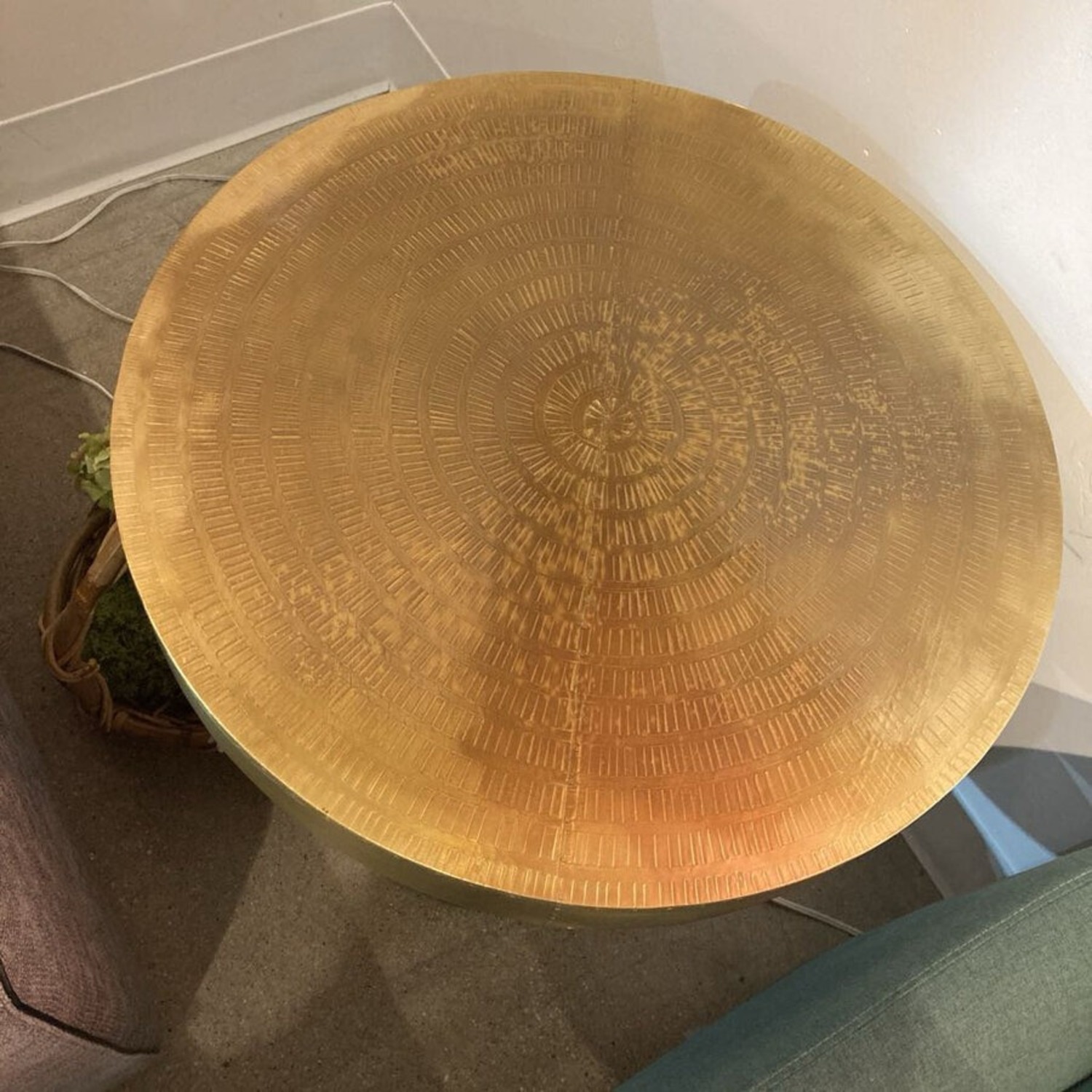 Daryl Gold Top Tulip Pedestal Side Table - image-9