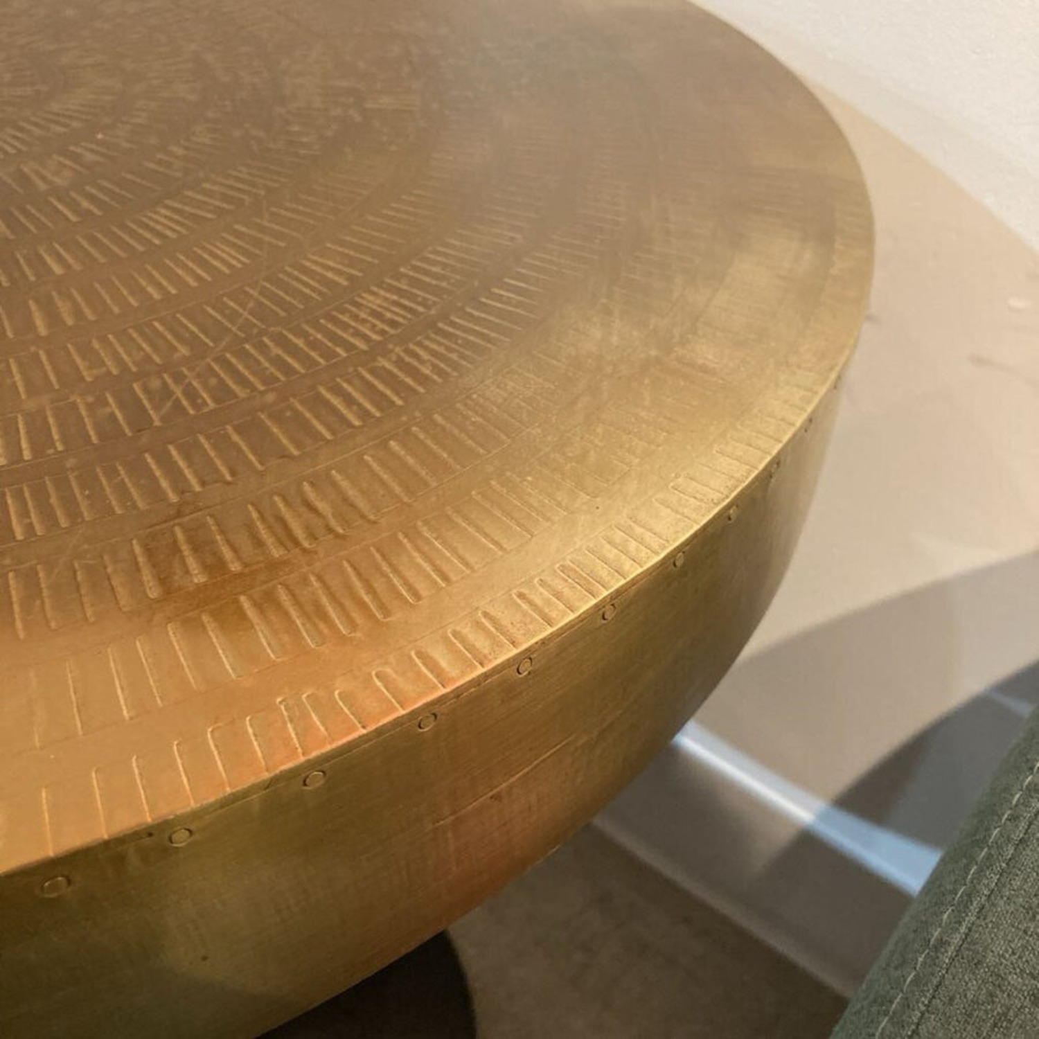 Daryl Gold Top Tulip Pedestal Side Table - image-7