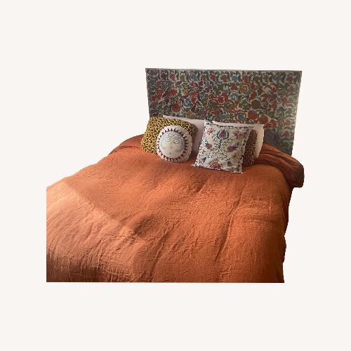 Used Light Gray Queen Bed for sale on AptDeco