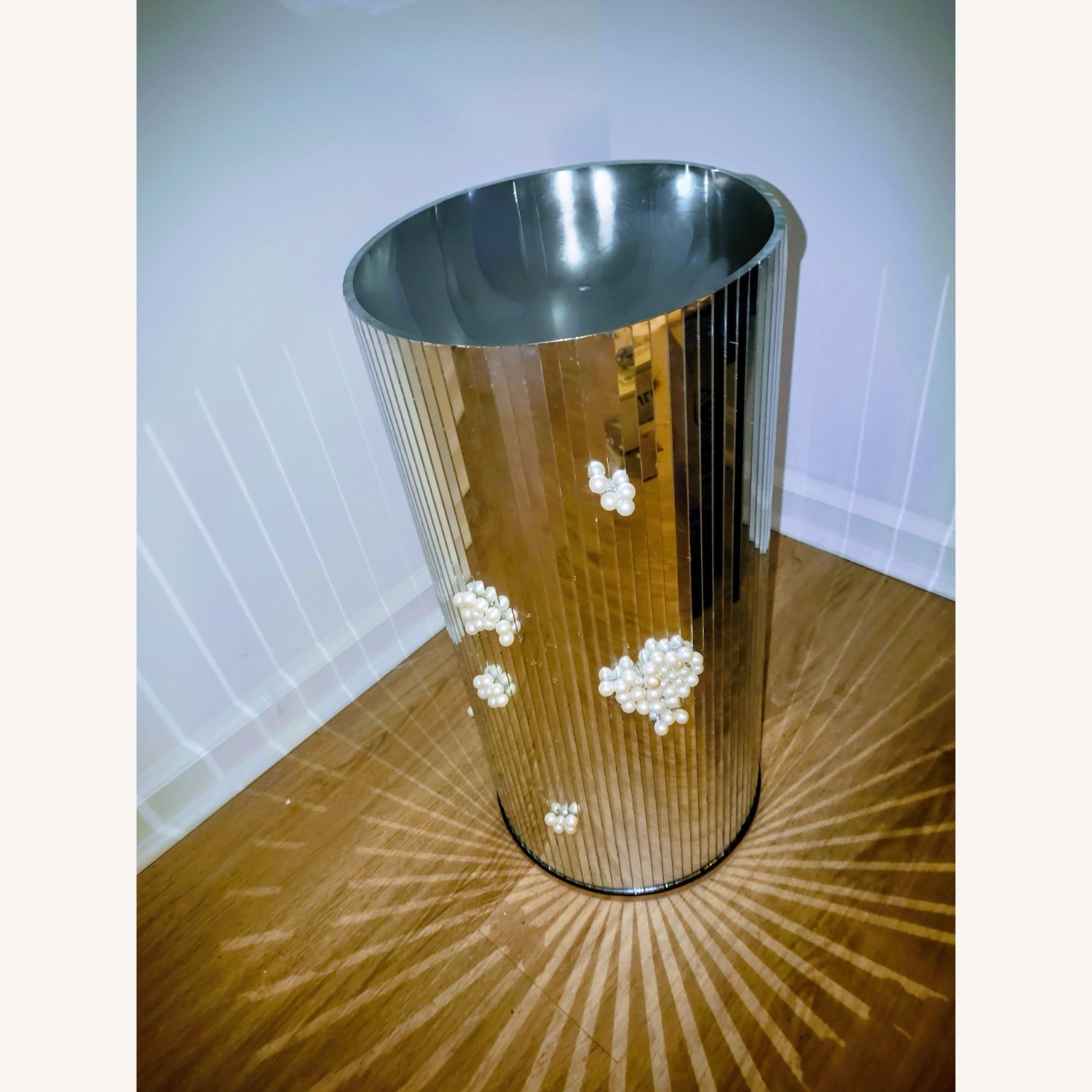 Mirrored Glass Side Table - image-6