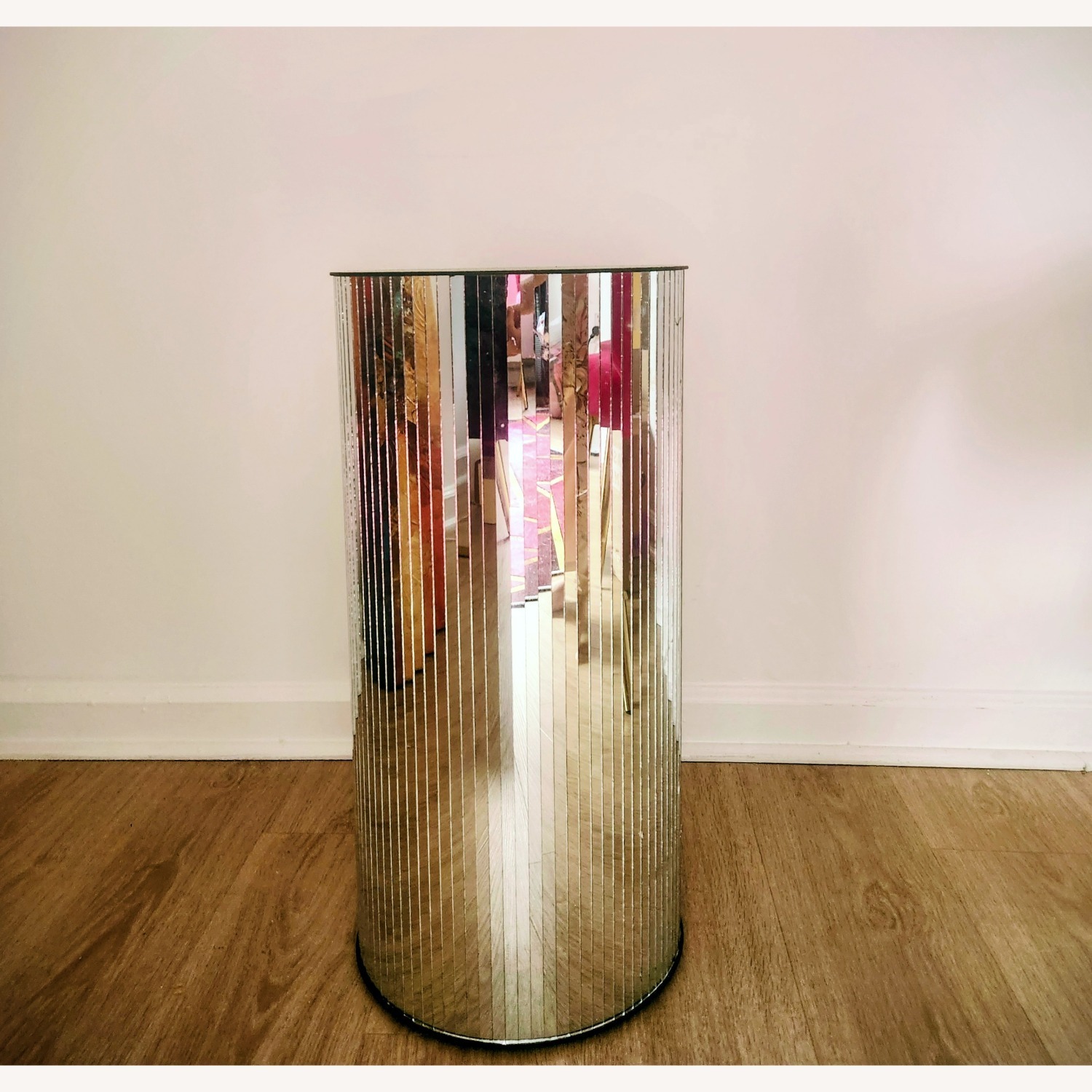 Mirrored Glass Side Table - image-4