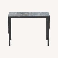 Lazzoni Pietra Showcase Dark Brown Wood Side Table