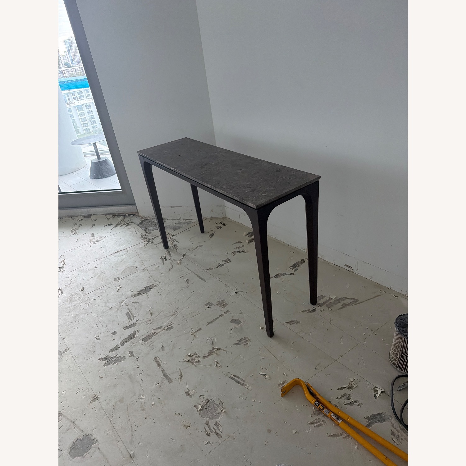 Lazzoni Pietra Showcase Dark Brown Wood Side Table - image-4