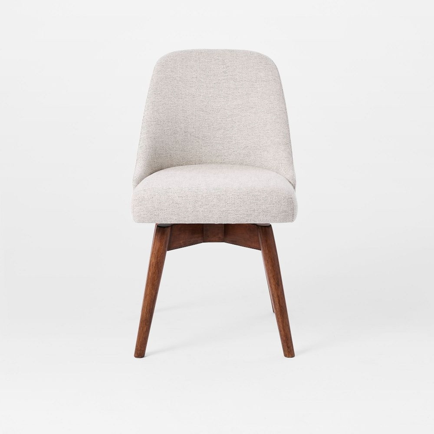 West Elm Light Gray Fabric Office Chair - image-6