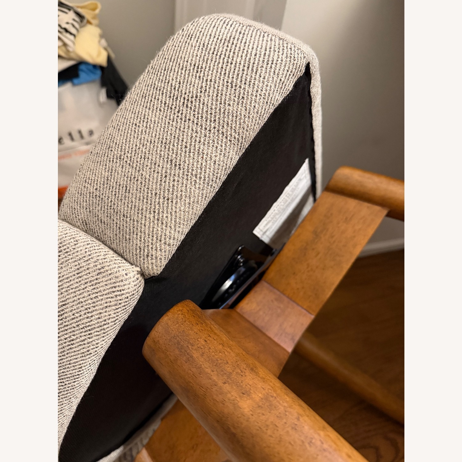 West Elm Light Gray Fabric Office Chair - image-4