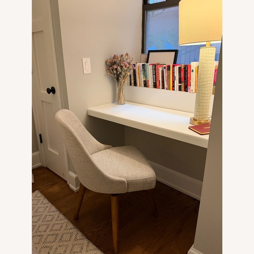 Used West Elm Light Gray Fabric Office Chair for sale on AptDeco