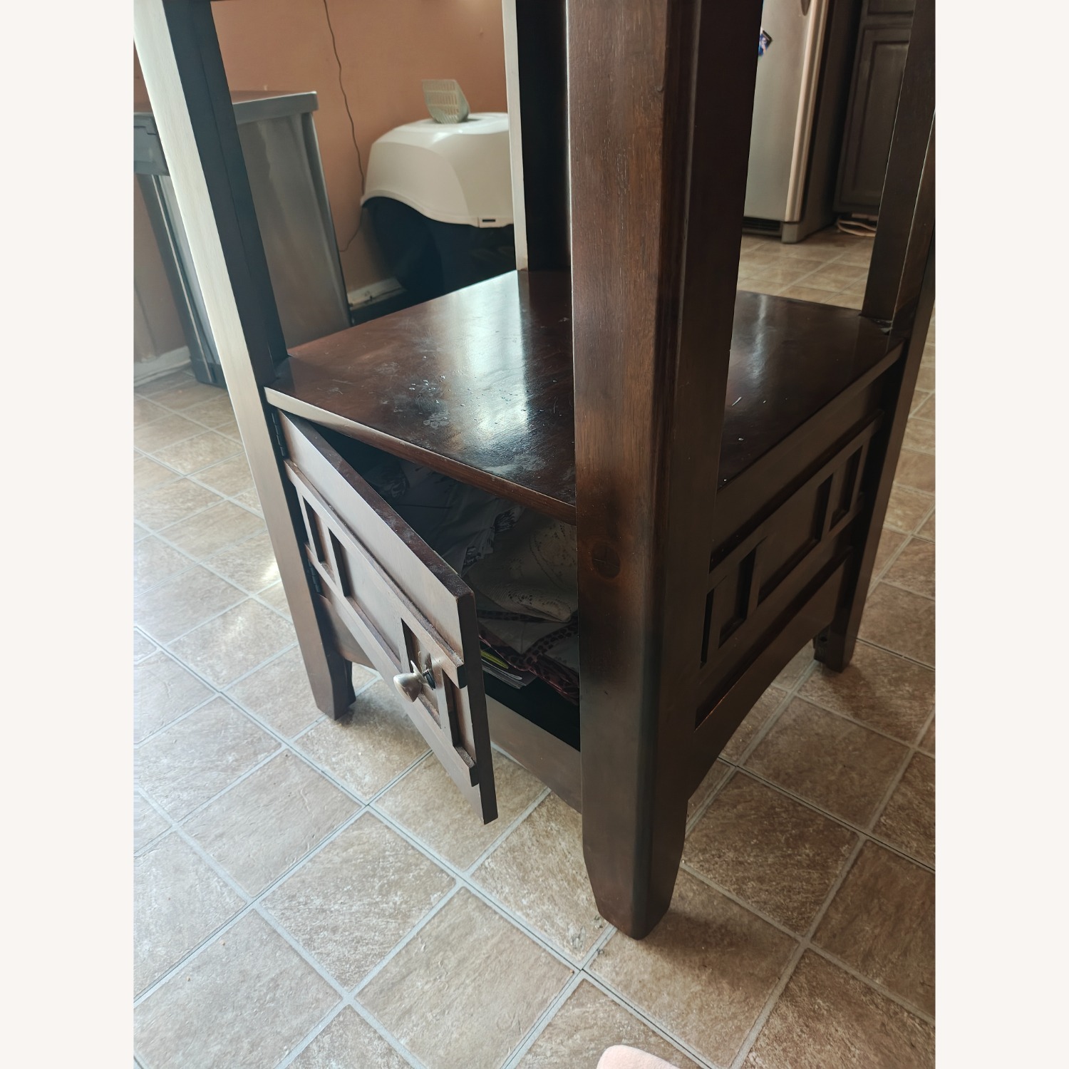 Expandable Table With Under Cabinet  - image-2