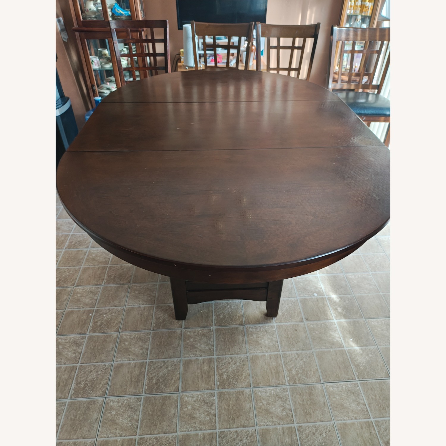 Expandable Table With Under Cabinet  - image-1