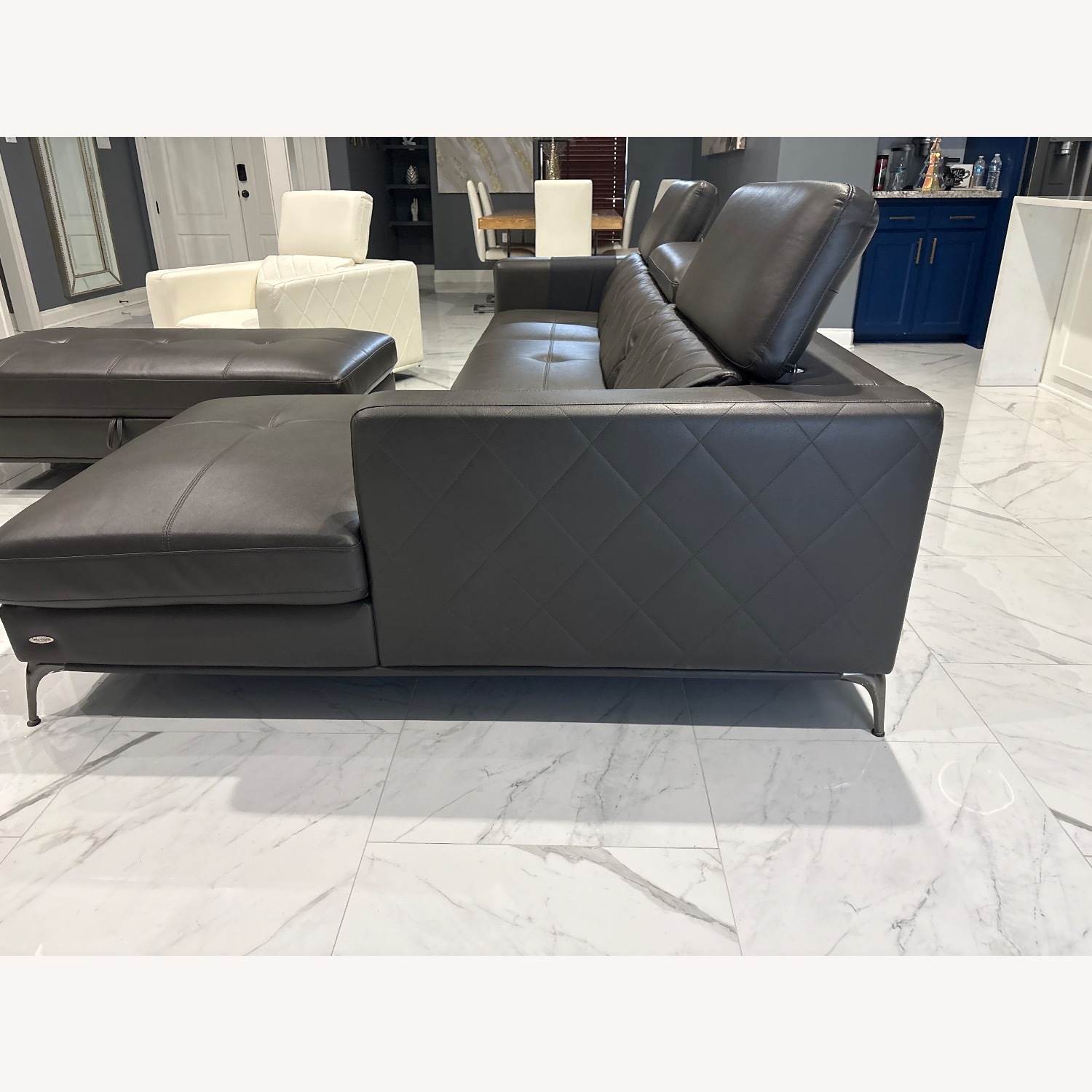 2 Pc Sectional with Storage Ottoman - image-2