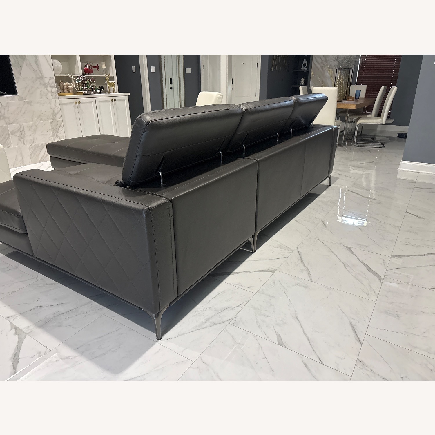 2 Pc Sectional with Storage Ottoman - image-3