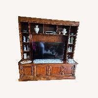 Dark Brown Wood Wall Unit