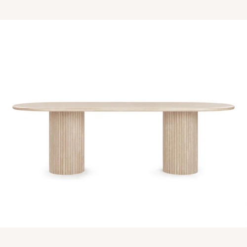Used Travertine Dining Table for sale on AptDeco