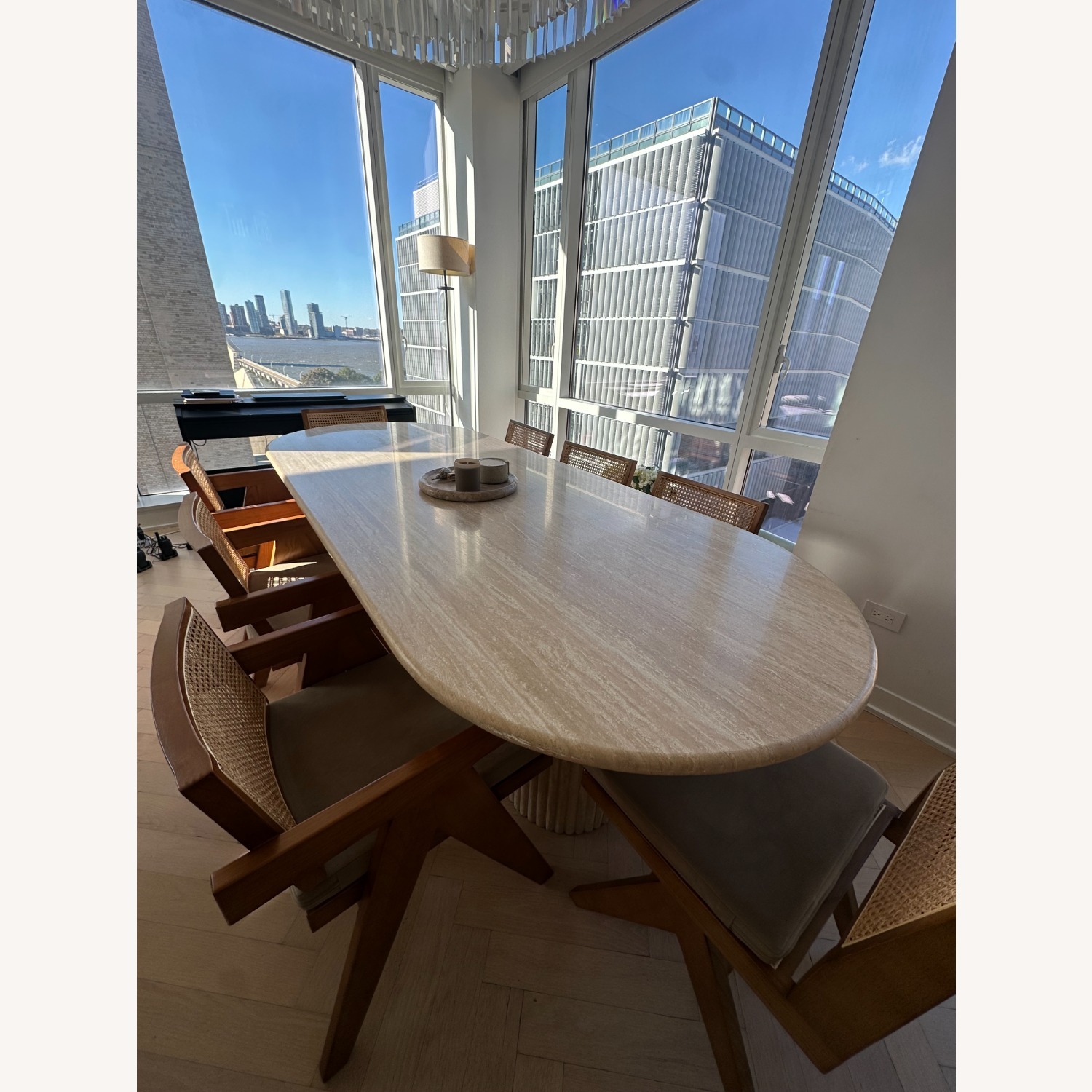  Travertine Dining Table - image-4