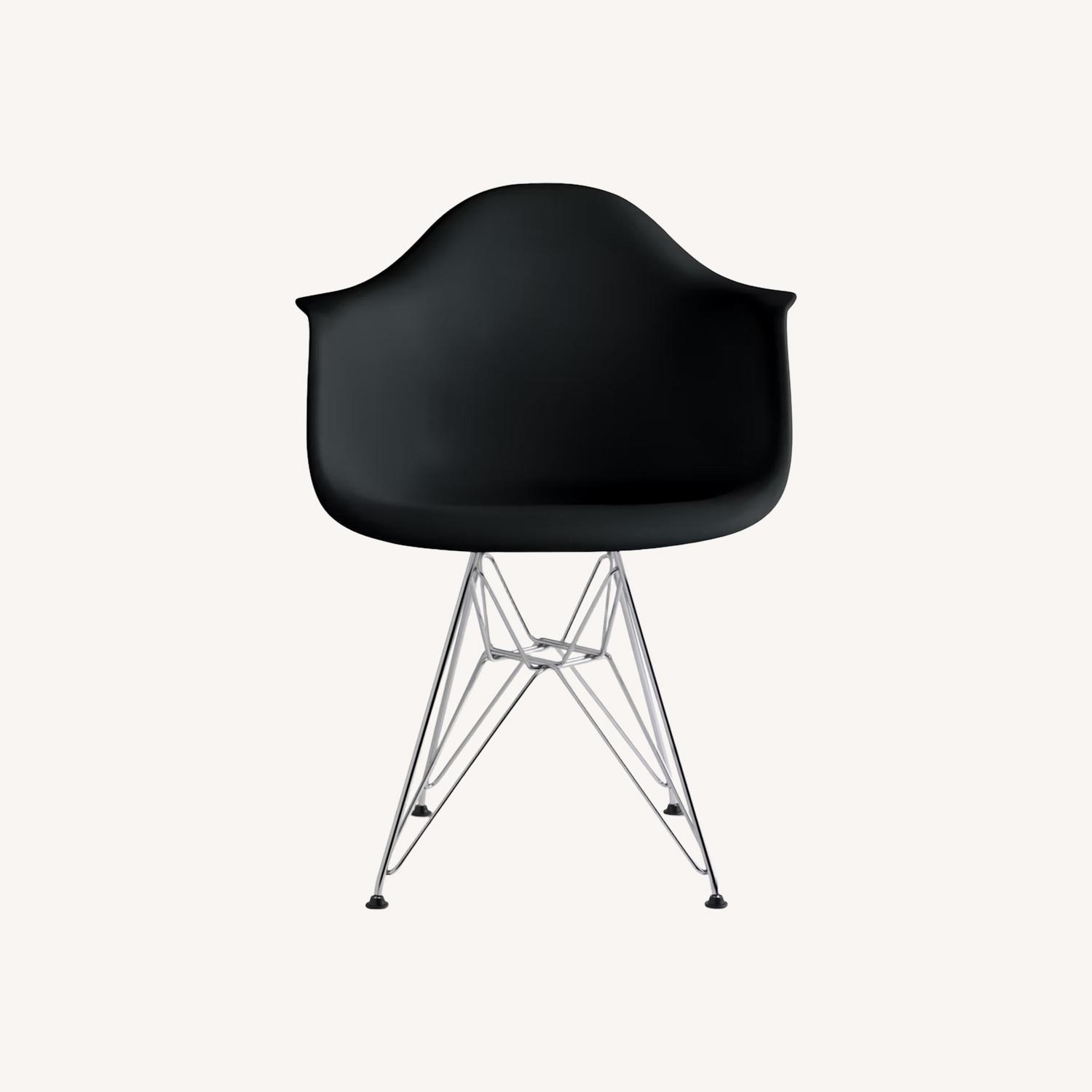 Herman Miller Eames Black Fabric Armchair - image-0