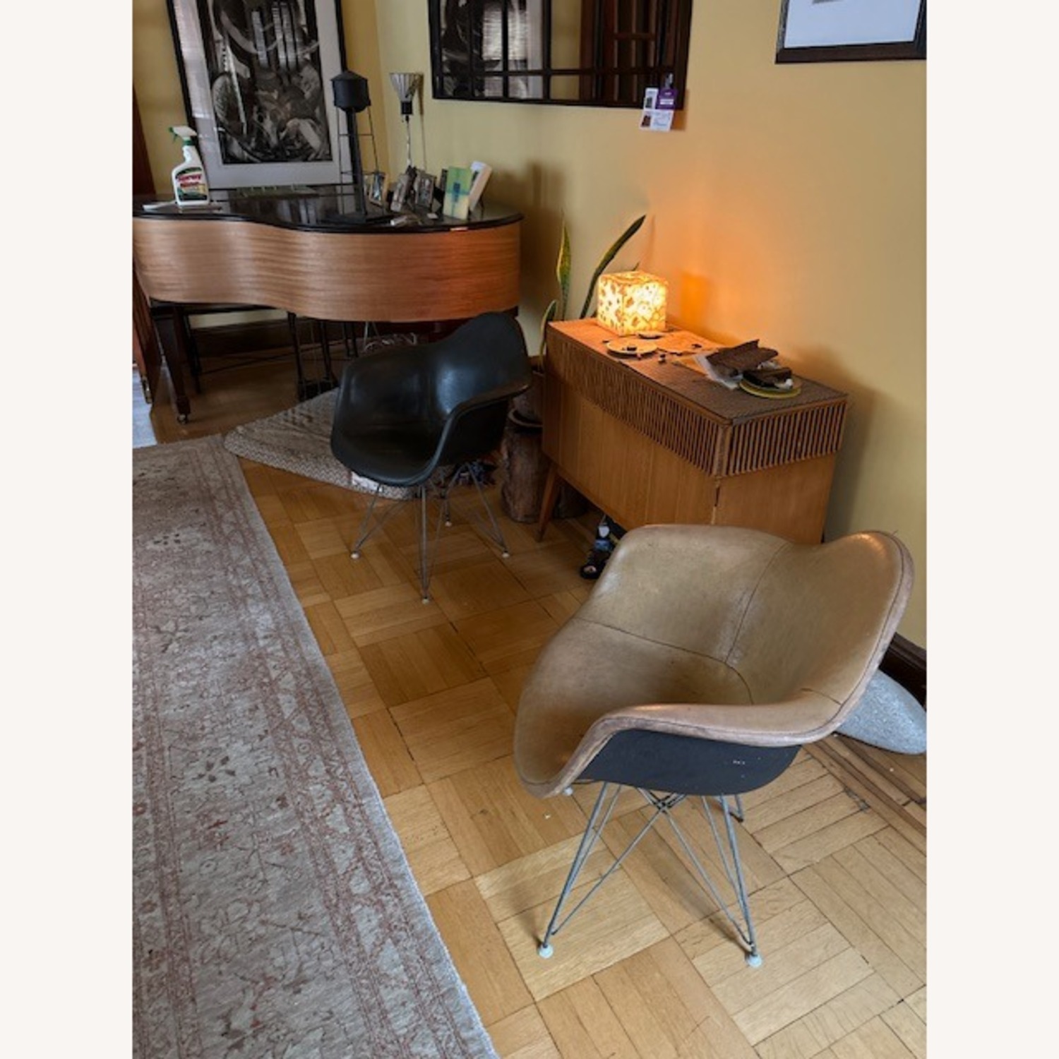 Herman Miller Eames Black Fabric Armchair - image-2