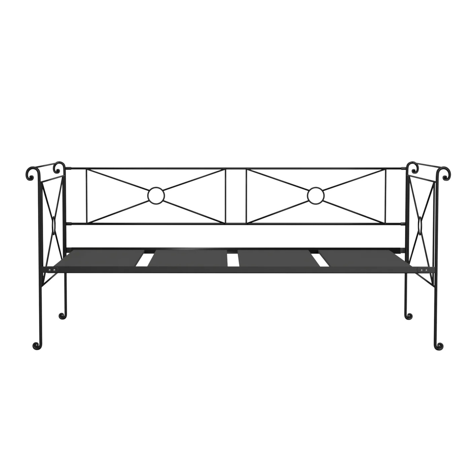 Charles P. Rogers Campaign Black Iron Twin Bed - image-6