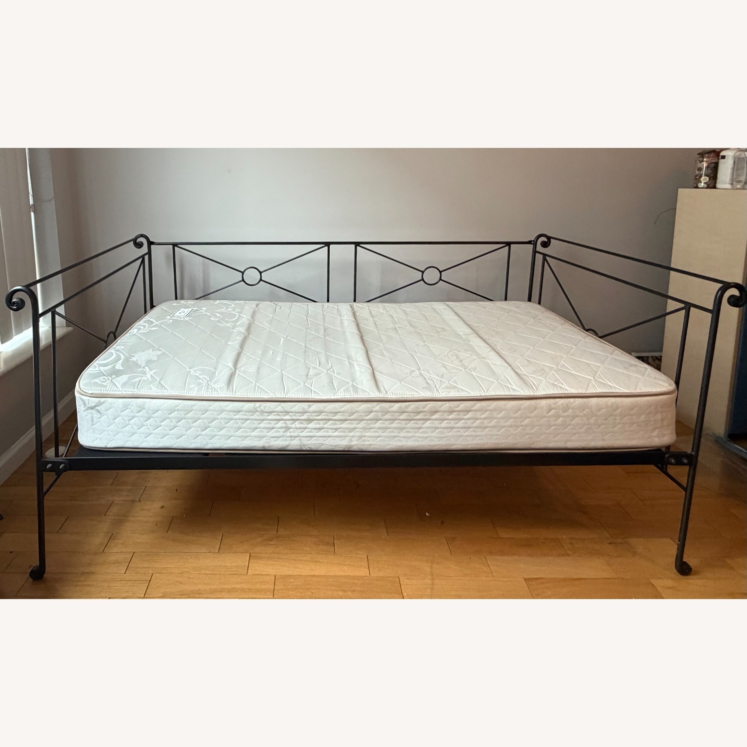 Charles P. Rogers Campaign Black Iron Twin Bed - image-2