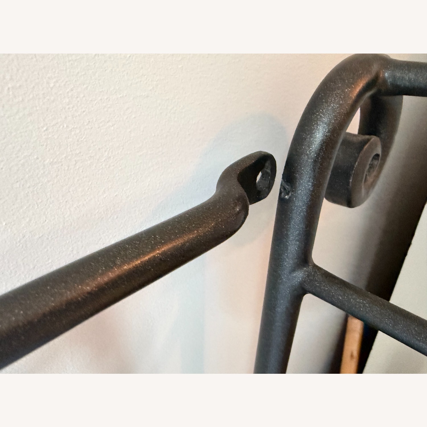 Charles P. Rogers Campaign Black Iron Twin Bed - image-4