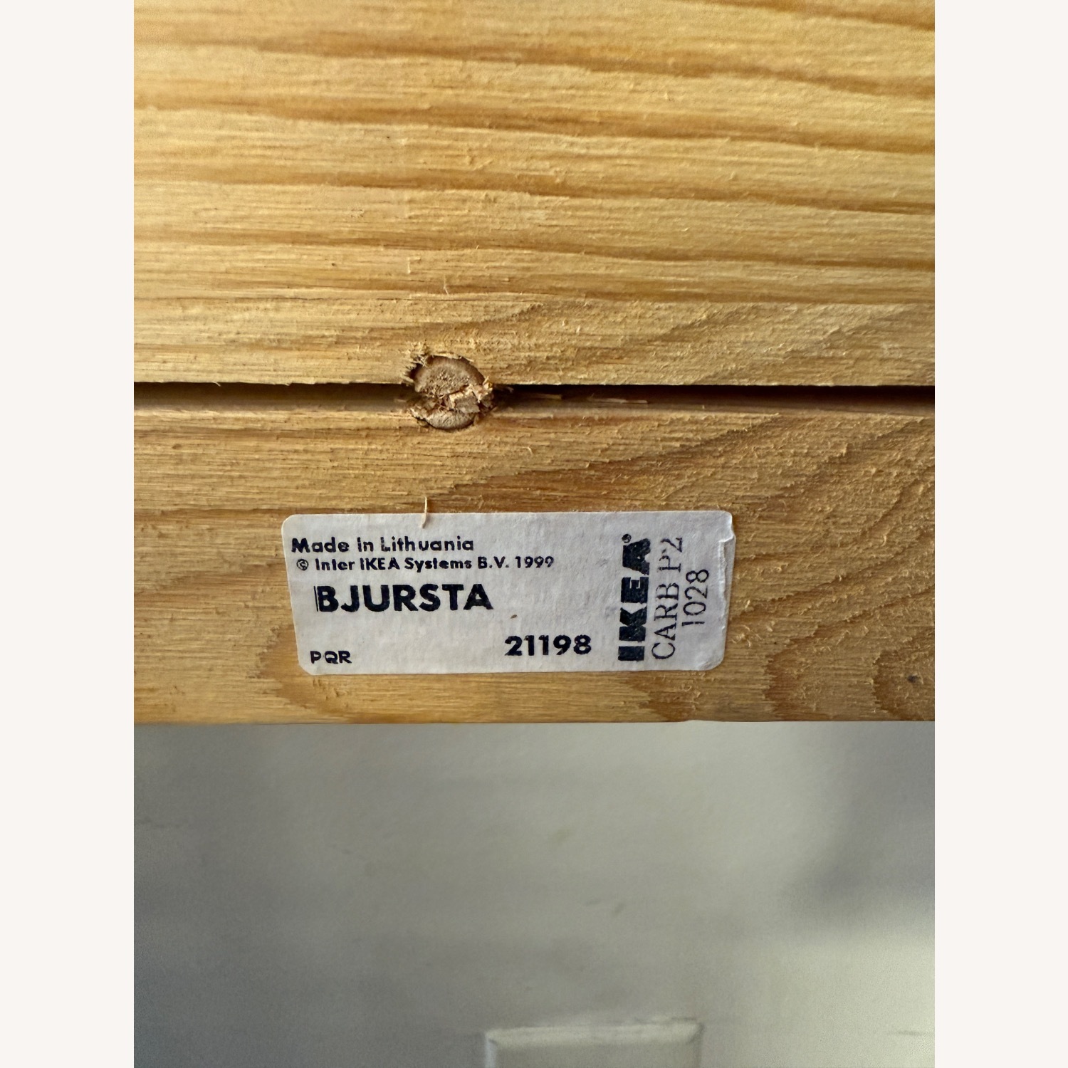 IKEA Bjursta Black Wood Dining Table - image-7