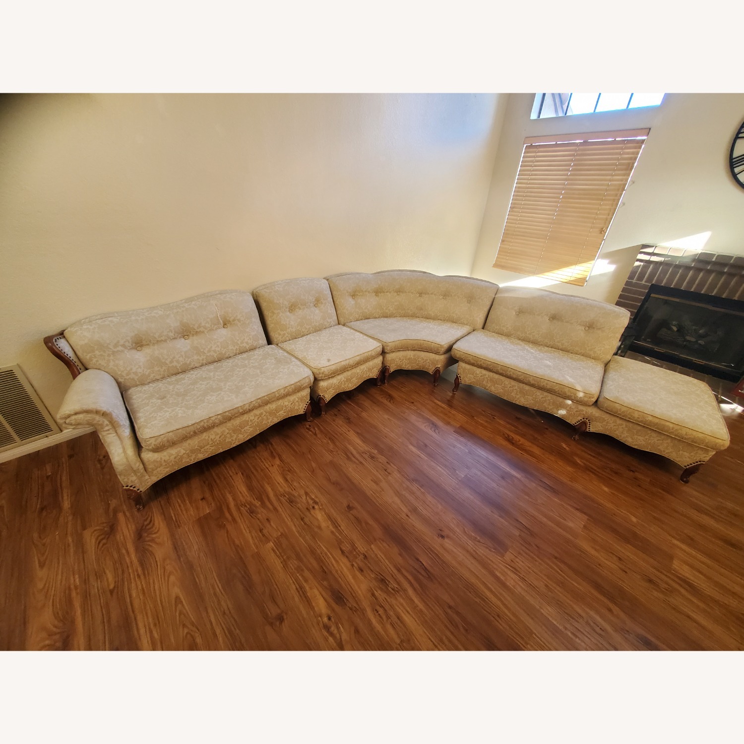 4 Piece French Provincial Sectional - image-1