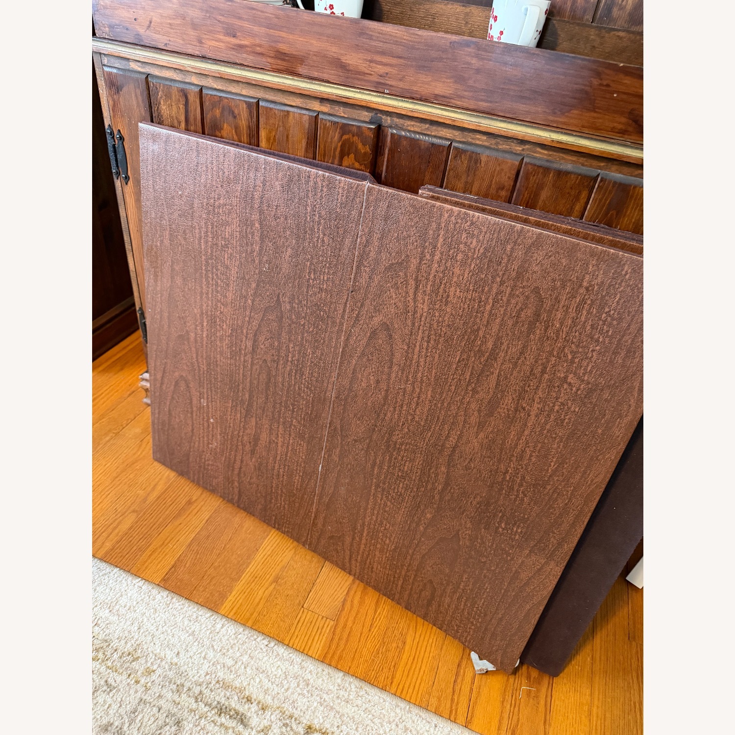 Drexel Light Brown Wood Dining Table and Chairs - image-4