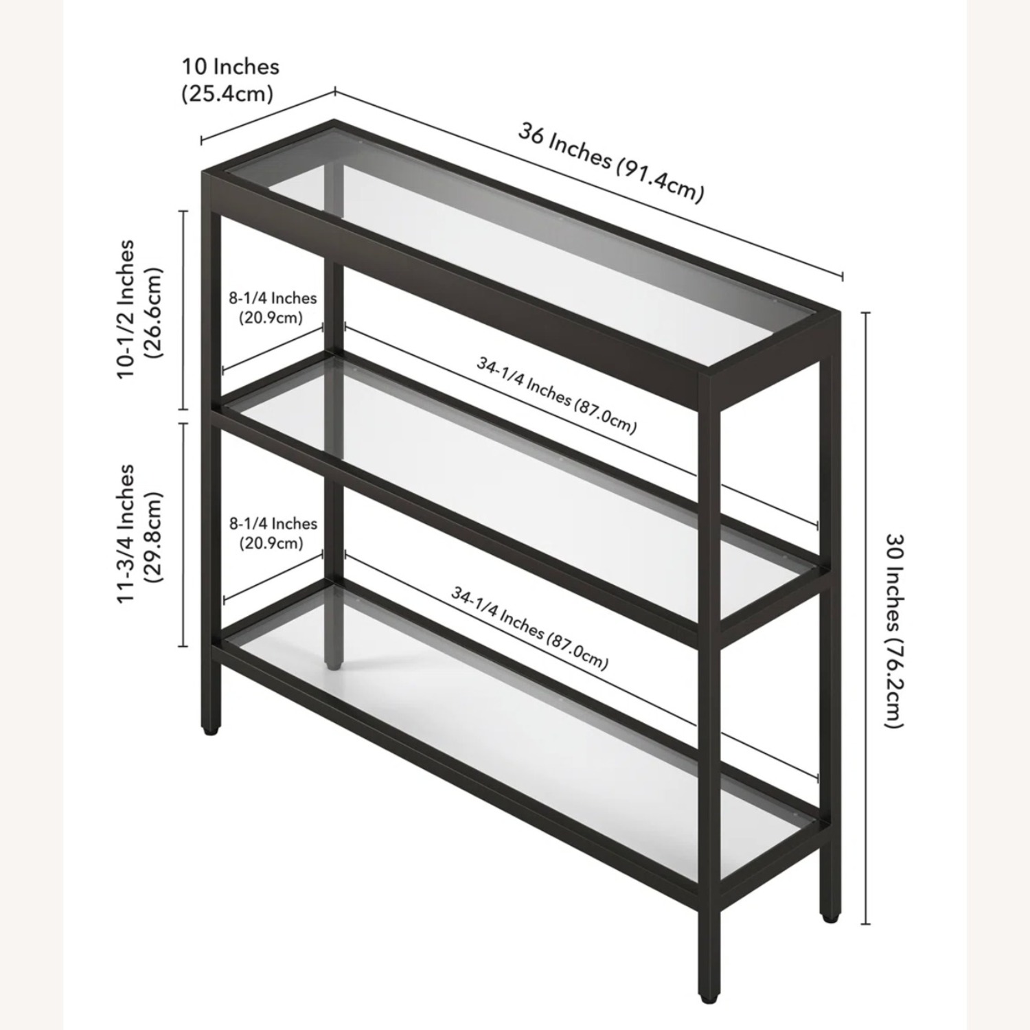 Wayfair Mercer 41 Black Metal Side Table - image-1