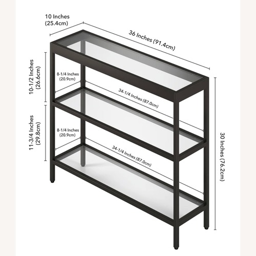 Used Wayfair Mercer 41 Black Metal Side Table for sale on AptDeco
